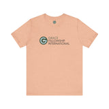 Unisex Jersey Short Sleeve Tee with Color Logo