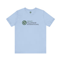 Unisex Jersey Short Sleeve Tee with Color Logo
