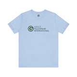 Unisex Jersey Short Sleeve Tee with Color Logo