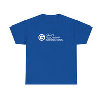 Unisex Heavy Cotton Tee with White Logo