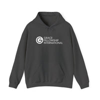 Unisex Heavy Blend™ Hooded Sweatshirt with Embroidered White Logo