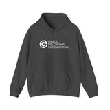 Unisex Heavy Blend™ Hooded Sweatshirt with Embroidered White Logo