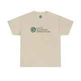 Unisex Heavy Cotton Tee with Color Logo