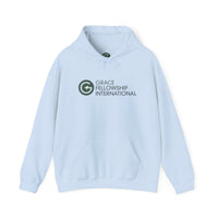 Unisex Heavy Blend™ Hooded Sweatshirt with Embroidered Color Logo