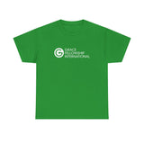 Unisex Heavy Cotton Tee with White Logo