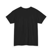 Unisex Heavy Cotton Tee with White Logo