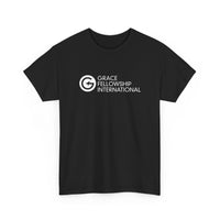 Unisex Heavy Cotton Tee with White Logo