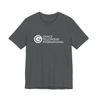 Unisex Jersey Short Sleeve Tee with White Logo