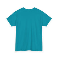 Unisex Heavy Cotton Tee with Black Logo