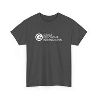 Unisex Heavy Cotton Tee with White Logo