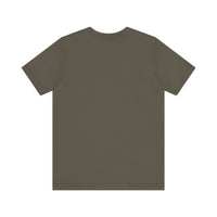 Unisex Jersey Short Sleeve Tee with Black Logo