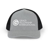 Embroidered Snapback Trucker Cap