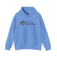 Unisex Heavy Blend™ Hooded Sweatshirt with Black Embroidered Logo
