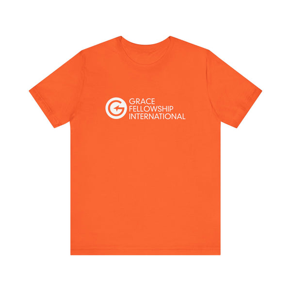 Unisex Jersey Short Sleeve Tee with White Logo