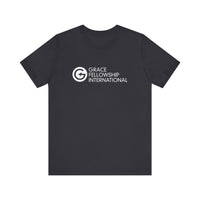 Unisex Jersey Short Sleeve Tee with White Logo