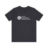 Unisex Jersey Short Sleeve Tee with White Logo