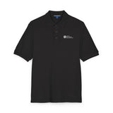 Unisex Embroidered Polo Shirt with white logo