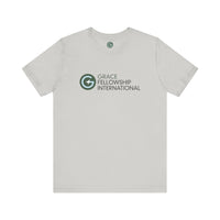 Unisex Jersey Short Sleeve Tee with Color Logo