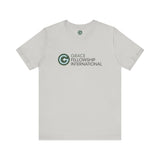 Unisex Jersey Short Sleeve Tee with Color Logo