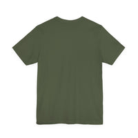 Unisex Jersey Short Sleeve Tee with Black Logo