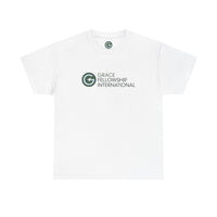 Unisex Heavy Cotton Tee with Color Logo