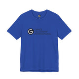 Unisex Jersey Short Sleeve Tee with Black Logo