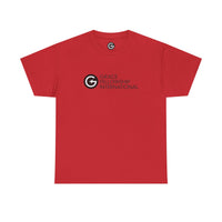 Unisex Heavy Cotton Tee with Black Logo