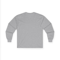 Unisex Ultra Cotton Long Sleeve Tee with Black Logo