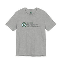 Unisex Jersey Short Sleeve Tee with Color Logo