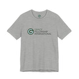 Unisex Jersey Short Sleeve Tee with Color Logo